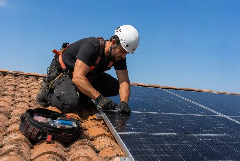 Maintenance et monitoring de panneaux solaires à Saint-Agnet