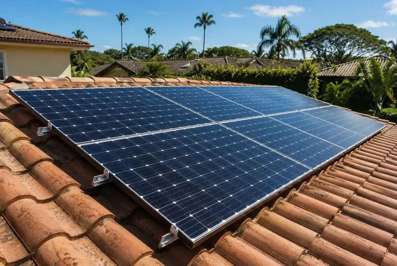Installation de panneaux solaires à Saint-Agnet